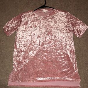 Forever 21 Velvet Short Sleeve